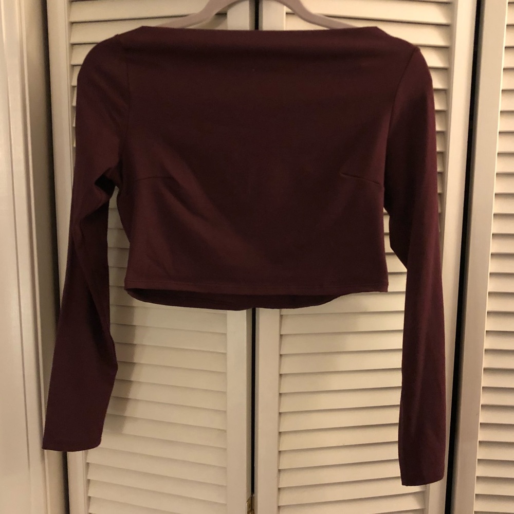 Long sleeve crop top